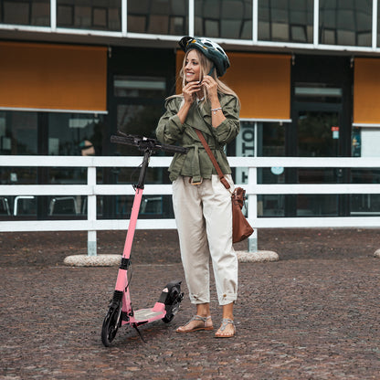 Birtech Adults Kick Scooter Pink with Disc Brakes