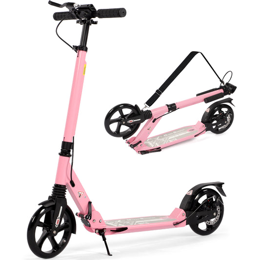 Birtech Adults Kick Scooter Pink with Disc Brakes