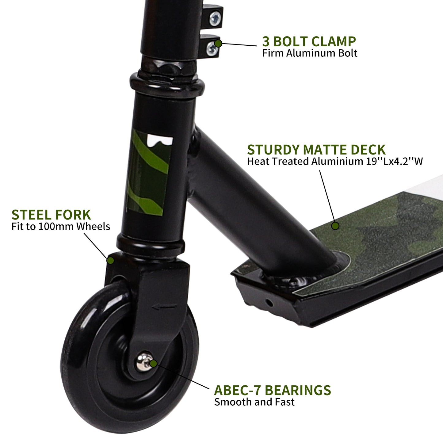 Birtech Stunt Scooter Beginner Level Green