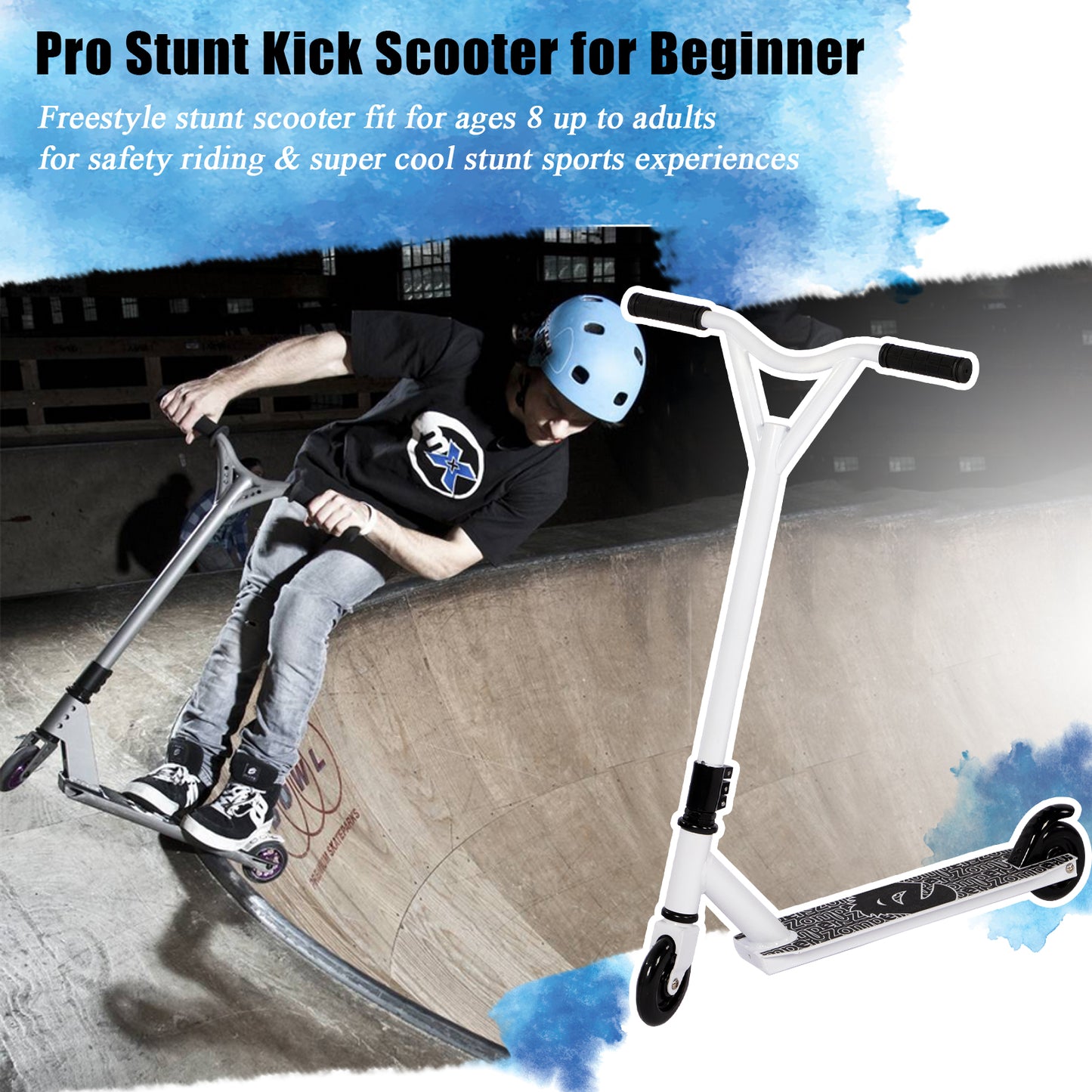 Birtech Stunt Scooter Beginner Level White