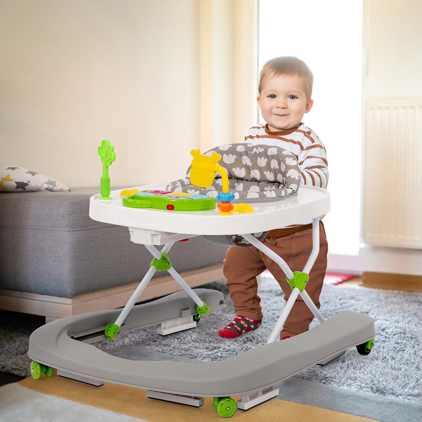 Hello5ive 2 in 1 Folding Baby Walker