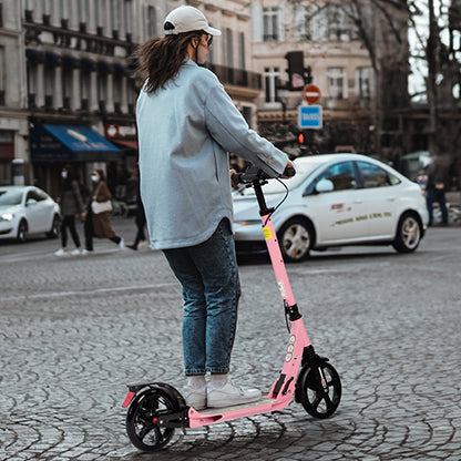 Birtech Adults Kick Scooter Pink with Disc Brakes