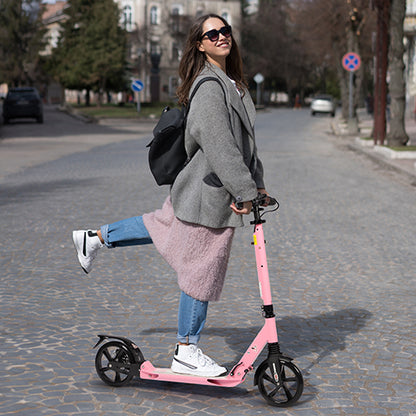 Birtech Adults Kick Scooter Pink with Disc Brakes