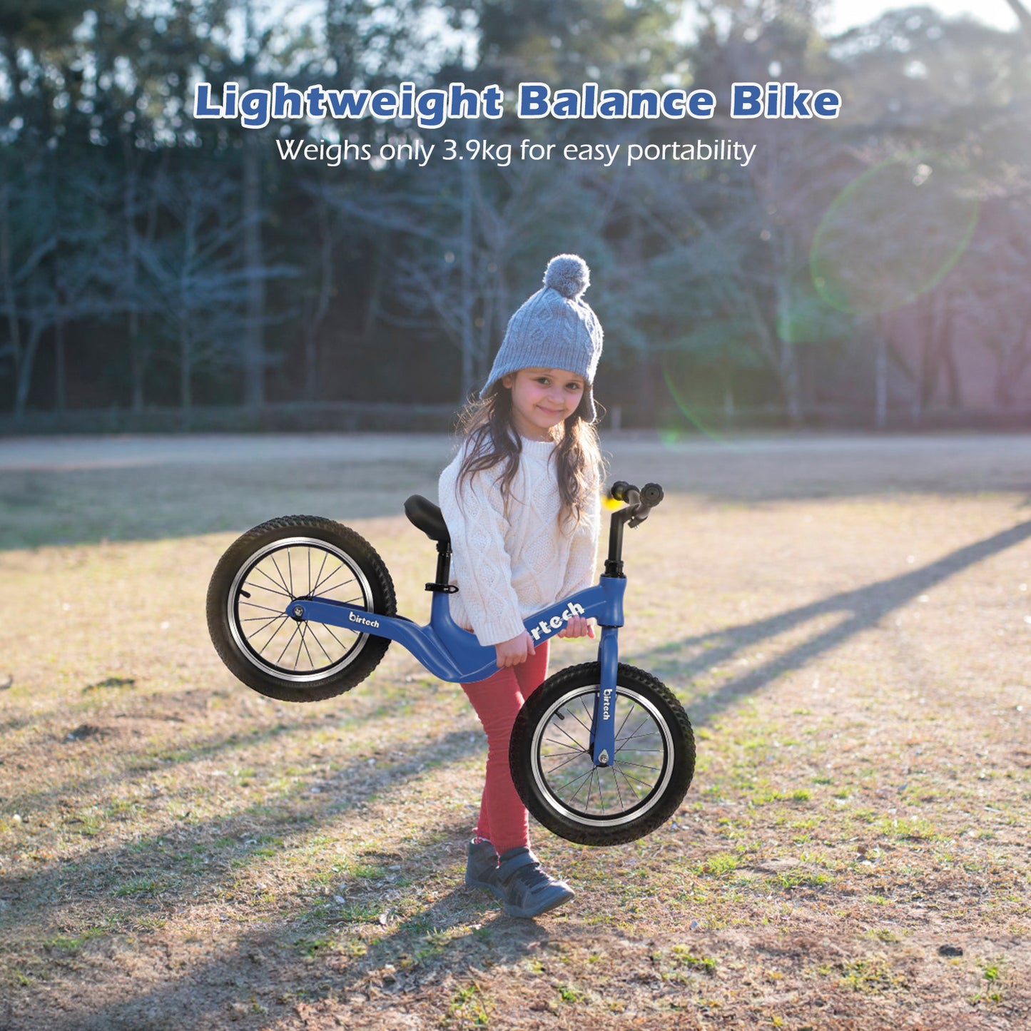 Birtech Kids Balance Bike 14" Magnesium Alloy Frame Blue