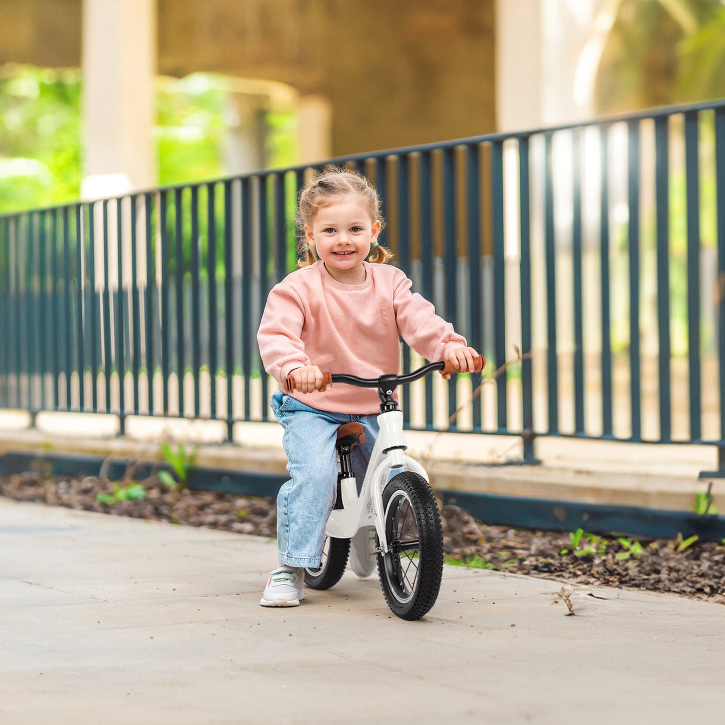 Birtech Kids Balance Bike 14" Magnesium Alloy Frame White