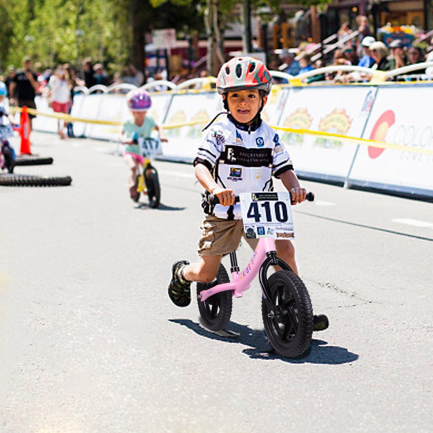 Birtech 12" Kids Balance Bike with Adjustable Handlebar