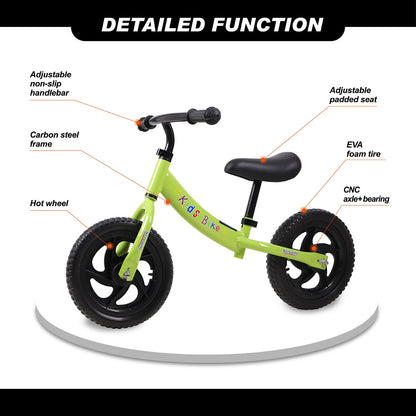 Birtech 12" Kids Balance Bike with Adjustable Handlebar